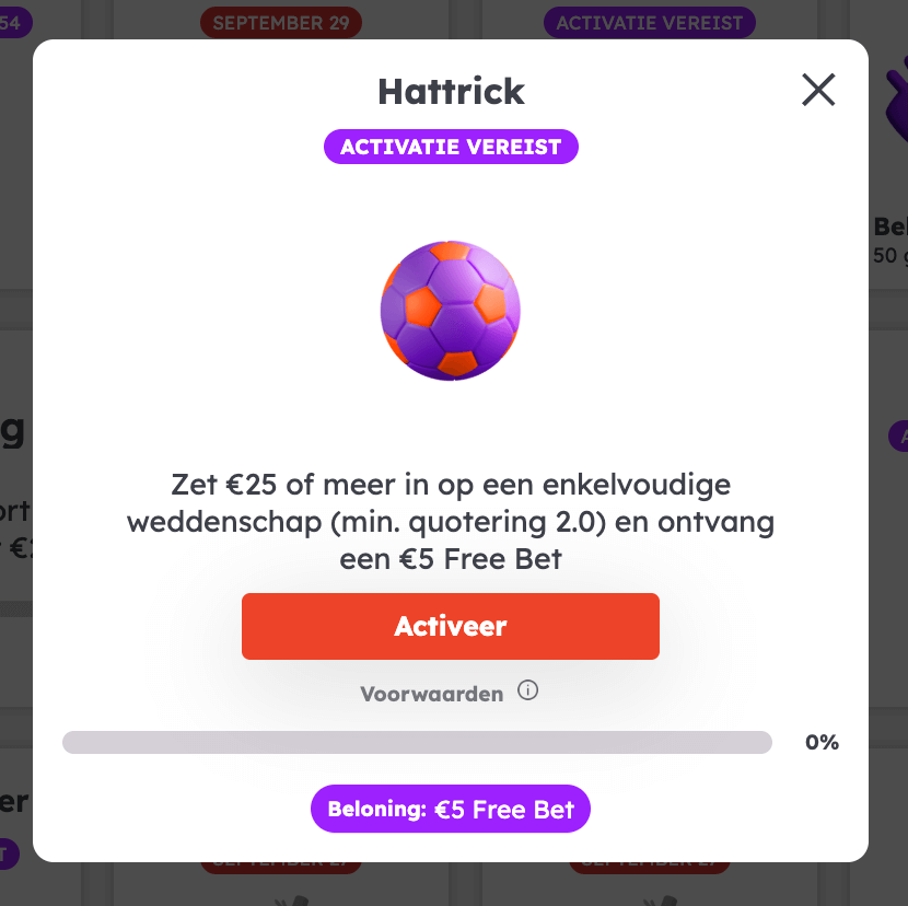 Hattrick missie met Tonybet missies wedden